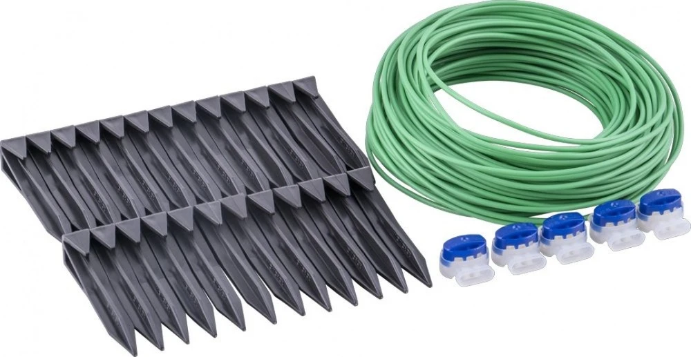 Jeu D’accessoires Ar11 Pour Robot Tondeuses - Connecteurs - Câble Périphérique Et Piquets 2 Jeu D’accessoires Ar11 Pour Robot Tondeuses - Connecteurs - Câble Périphérique Et Piquets