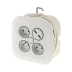 Enrouleur Domestique 7m - 3 Prises 2p+t 16a + 2x Usb -Cactus Jardin Soldes Magasin 645b90a5e14830.34948040