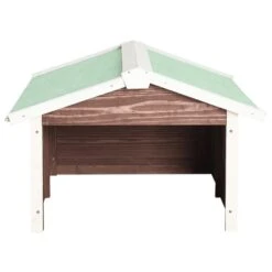 VIDAXL Garage De Tondeuse à Gazon 72x87x50 Cm Moka Et Blanc Sapin -Cactus Jardin Soldes Magasin 6480d349839185.54196654